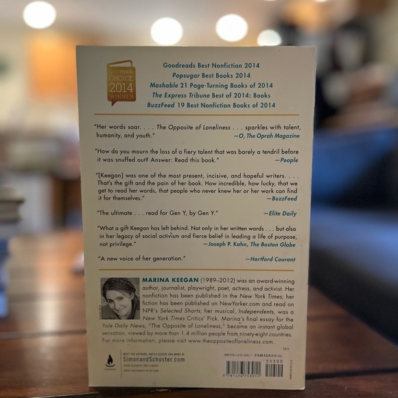 The Opposite of Loneliness: Essays and Stories by Marina Keegan - Picture 3 of 3